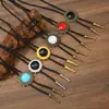 Colar Longo Literário Personalizado Acessórios de Liga de Zinco Resina Jade Bolo Tie Colar Masculino Corrente para Suéter