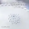 Acessórios para Nail Art Strass de Fundo Plano Tamanho Pequeno Mini Strass Cristal Branco Resistente à Água Lavável Grade Hot-fix Formato Prata Strass para Unhas Ornamentos