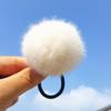 Peluche bola redonda cuerda para el cabello coreana invierno nueva color cálido alta elasticidad accesorio para la cabeza súper suave combina con todo lindo anillo para el cabello para niñas