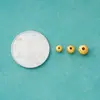 Plata Pura 999 Chapada en Oro Brillantes Hielo Triturado Cuentas de Plata DIY Pulsera de Cristal Cuentas Espaciadoras Cuentas para Hilo Accesorios