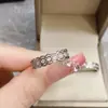 Anillo Versa Original Princesa Escapada Matrimonio Mujer Chapado en Oro Microincrustación Circonita en Polvo Nicho Blanco Nieve Vestido de Novia Todo-partido