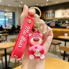Llavero de Oso de Fresa Sanrio de Dibujos Animados con Perro de Orejas Grandes Kuromi Colgante para Bolso Adorno de Regalo Abrazo de Oso Venta al por Mayor