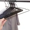 Percha Negra Antideslizante para Ropa Perchero Doméstico Simple para Adultos Perchero de Metal de Hierro Perchero de Secado Tienda de Ropa Percha para Ropa