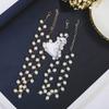 Gargantilla de cadena corta con cristales negros combinables para mujer, estilo coreano, elegante, estilo coreano