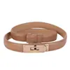 Cinturón para Mujer Estilo Coreano Hebilla sin Perforaciones Ajustable Cinturón Delgado para Mujer Decorativo para Vestido Cintura