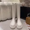 Botas Altas hasta la Rodilla Estilo Coreano para Mujer 2025 Otoño Nueva Llegada Botas Largas de Suela Gruesa Botas de Jinete Adelgazantes Botas Skinny
