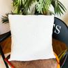 Minimalista Nórdico Jacquard de Lã Espessa Linhas Geométricas Quadrado Almofada Decorativa para Sofá Capa de Almofada Minimalista Moderno