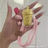 Chaveiro Pingente Ouro Puro 999 Desenho Animado Fofo Gato Kt Bolinho de Arroz Corrente para Celular Pingente Atacado