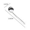 Cuchara coladora de acero inoxidable 304 de grado alimenticio para olla caliente, cuchara para sopa de mango largo grande para el hogar, cuchillo y tenedor, palillos.