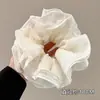 Ligas para el cabello estilo coreano, ligeras, con estampado de leopardo, elásticos para el cabello retro extragrandes, bandas elásticas para el cabello muy elásticas, scrunchies de moda para mujer