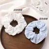 Estilo Ballet Leite Xadrez Indústria Pesada Renda Estilo Coreano Elástico de Cabelo Intestino Grosso Fofo Cremoso Doce Menina Corda de Cabelo