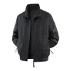 Essencial para sobreposição: jaqueta de trabalho estilo retrô com gola alta, nova coleção primavera/outono, corte solto, casual, moderna, versátil e estilosa