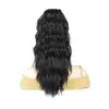 Peluca de Clip para Coleta Europea y Americana Fibra Química Coleta Extensión de Cabello para Mujer Seda de Alta Temperatura Rizado Pinza para Coleta Coleta