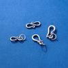 Plata S999 mate broche de langosta antiguo hebilla de plata vintage conector para collar pulsera diy accesorios de plata esterlina