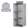 Caixa de armazenamento de roupas multi-camada para pendurar de algodão e linho simples três camadas multi-camada destacável para miudezas bolsa de algodão e linho para pendurar
