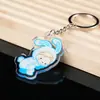 Chaveiro Acrílico Personalizado DIY Chaveiro Anime Atacado Pingente Desenho Animado Círculo Marca Chaveiro Pvc Personalizado