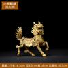 Fábrica de artículos de bronce Jishanyuan, venta al por mayor, adornos Kirin de cobre, Kirin de fuego auspicioso, decoración para el hogar 2963