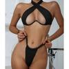 Traje de baño estilo japonés Amazon Transfronterizo Europeo y Americano Sexy Bikini de Dos Piezas para Mujer 2022 Bikini sin Espalda