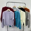 Suéter Casual de Cor Sólida para Mulheres, Novo Estilo Outono e Inverno, Design Único com Cordão, Elegante Malha Soltinha de Manga Longa