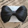 Accesorios para el cabello con lazo para mujer, peluca con cabeza de bola esponjosa natural, aro para el cabello, artefacto para el cabello antiguo, tocado con cabeza de bola y moño.