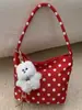Bolso de Axila con Lunares, Tendencia Invierno 2025 Nuevo Estilo, Versión Coreana para Mujer, Bolso de Hombro Casual de Nicho de Moda