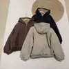 2025 Nuevo Invierno Chic Coreano Casual Elegante Suelto Chaqueta de Algodón de Cordero para Mujer Chaqueta Reversible Cálida de Algodón