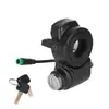Cerradura Eléctrica del Acelerador Kukirint3 (con Conector Impermeable) Scooter con Conector de Cable Impermeable Interruptor de Encendido con Llave
