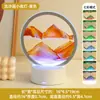 Adorno Creativo de Reloj de Arena con Pintura de Arena Movediza para Sala de Estar, Mueble de TV, Aparador de Vinos, Decoración del Hogar de Lujo Ligero, Regalo para Escritorio de Oficina