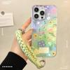 Funda IMD Summer Grass Green con diseño floral pequeño para Apple Pro Max de 16 pulgadas, iPhone 15, diseño de chica linda de 14 pulgadas.