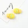 Cuentas de Pez Pequeño Pintadas en Acrílico Accesorios para Joyería DIY Cadena para Teléfono Móvil Cuerda para el Cabello Pulsera Material Colorido con Agujero Pasante