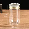Garrafas Plásticas Espessas para Animais de Estimação em Estoque para Suplementos de Saúde, Garrafas de Embalagem para Goji Berries, Pílulas de Ginseng Americano, Frascos de Cápsulas, Garrafas Transparentes Seladas