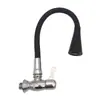 Grifo de Cocina de Plástico ABS Montado en Pared, Grifo Horizontal Giratorio para Fregadero