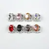 Decorações de Nail Art de Ovo de Pombo de Cristal, Strass de Unha Ovais Multifacetados Ultra Brilhantes de Luxo Leve, Acessórios de Maquiagem com Suporte de Leque