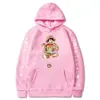 ONE PIECE ONE PIECE Monkey D. Sudadera con Capucha y Estampado Térmico 2D Divertida de Luffy Transfronteriza