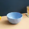 Tigela Criativa de Palha de Trigo Tigela Doméstica para Arroz Tigela para Sopa Tigela Japonesa para Café da Manhã Utensílios de Mesa Tigela de Plástico Conjunto de Tigelas para Macarrão