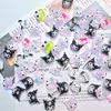 Accesorios de arte para uñas Sanrio My Melody de moda, esmalte de uñas de dibujos animados Kuromi transparente como el hielo y decoraciones para fundas de teléfono de resina
