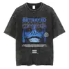 Camiseta Retro para Hombre Ropa Streetwear Camiseta con Estampado Gráfico de Anime Harajuku Algodón Camiseta Holgada Moda Verano Manga Corta t