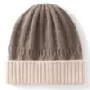 Cachemira 2026 Otoño/Invierno Nuevo Sombrero Lindo Amigable con la Piel Bloqueo de Color Jacquard Cálido Para Niños Bebé Sombrero de Punto