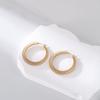 Aretes de Aro Liso, Aretes de Metal, Hebillas para Oreja, Aretes de Diseño de Nicho, Aretes de Estilo Cool, Aretes Elegantes de Moda Personalizados