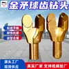 Broca de Dente de Esfera Lança Dourada - Perfuração Suave Broca de Dente de Esfera Lança Dourada - Resistente à Corrosão e ao Desgaste Broca de Dente de Esfera Lança Dourada