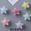 Cuentas de estrella de cinco puntas de acrílico transparente esmerilado de 16 mm con interior de color, para pulseras de bricolaje para niños, fabricante de accesorios de joyería