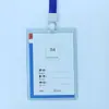 Capa de Borracha Dura de PVC Capa Dura para Cartão Espessada 70C Crachá de Identificação de Trabalho Crachá Crachá de Trabalho Capa Transparente Dura para Cartão Atacado