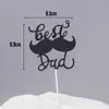 Decoração de Bolo para Assar no Dia dos Pais Cartão Mestre da Família Deuses Masculinos Pai Rico Plug-in para Bolo de Aniversário