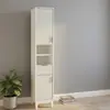 Gabinete Alto de Puerta con Diseño Ranurado de Alta Venta Transfronteriza para Baño, Suministro Directo desde Fábrica, Gabinete Alto para Apartamentos Pequeños, Gabinete de Baño, Sala de Estar, Gabinete Alto para Pasillo