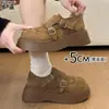 Versión de Piel de Vaca de Zapatos Birkenstock con Suelas Gruesas que Aumentan la Altura y Son Cómodos para Mujer, Zapatos Nuevos de Principios de Primavera 2026, Mocasines para Mujer