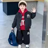Ropa de Algodón para Niños Invierno 2026 Nuevo Elegante Estilo de Invierno Chaqueta de Algodón Chaqueta Acolchada de Algodón para Niños Ropa de Invierno para Niños Abrigo Engrosado de Tres Piezas