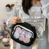 Japanese-Style Casual Girl Small Bag Versatile Crossbody Bag Cute Transparent Phone Pouch Simple Mobile Phone Bag for Women
