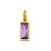 Moda Europea y Americana Acero Inoxidable Diciembre Piedra de Nacimiento Colgante 18K Piedra de Nacimiento DIY Circonita Collar Pendientes Accesorios de Joyería