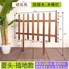 Corrimãos de madeira anticorrosiva para gramado de jardim, grades de proteção, cercas, cercadinhos, decorações de quintal, móveis externos de madeira maciça para pátio