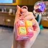 Chaveiro de pelúcia Hello Kitty criativo para alívio do estresse, pingente de gatinho KT, acessório de chaveiro para bolsa, pequeno presente